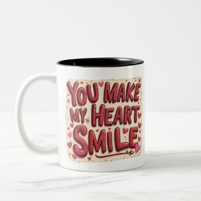 Vous faites mon coeur sourire - mignonne Mug de Sa (Gauche)