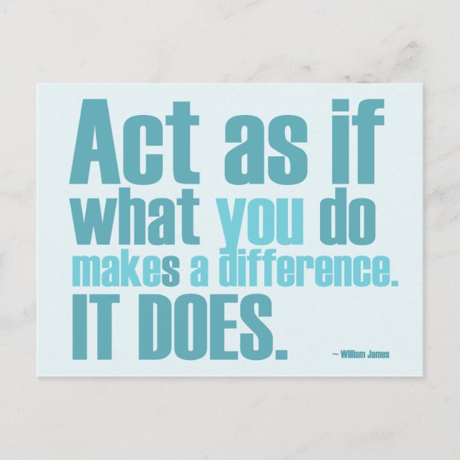 Vous Faites Une Carte Postale Motivationnelle Diff (Devant)