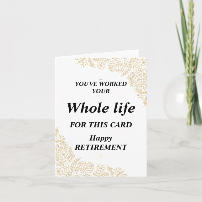 Vous l'avez gagné Carte de vacances - Retraite Gre (Devant)
