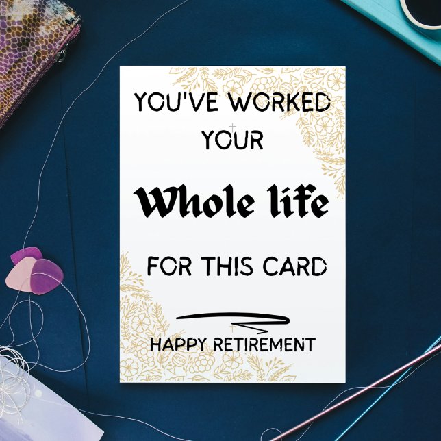 Vous l'avez gagné Carte de vacances - Retraite Gre (You've Earned It Holiday Card – Retirement Greetin)