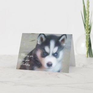 Vous manquer sur votre carte enrouée de chiot