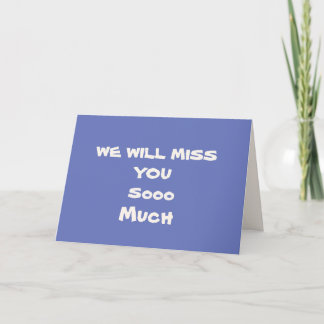Vous Manquerez La Carte D'Adieu
