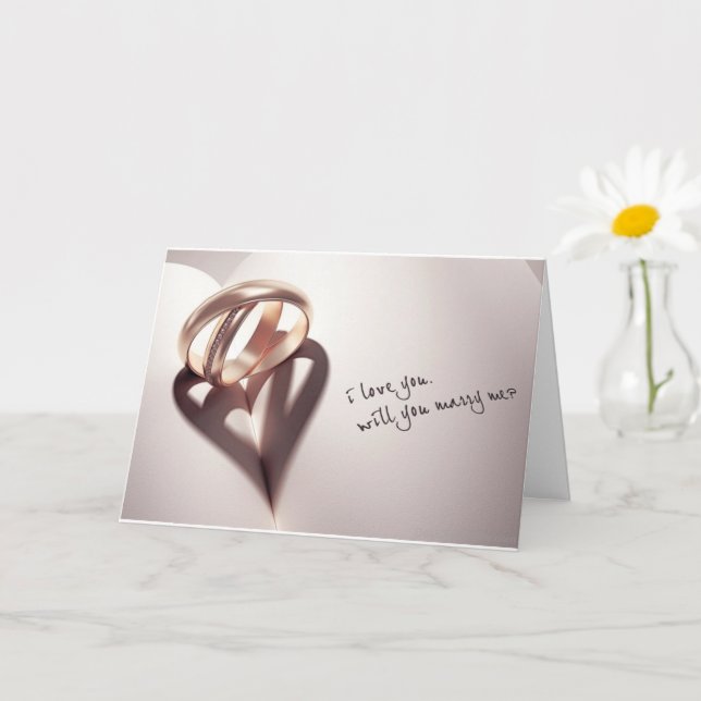 **VOUS MARIEZ "MOI" (JE VOUS AIME) CARTE (Petite plante)