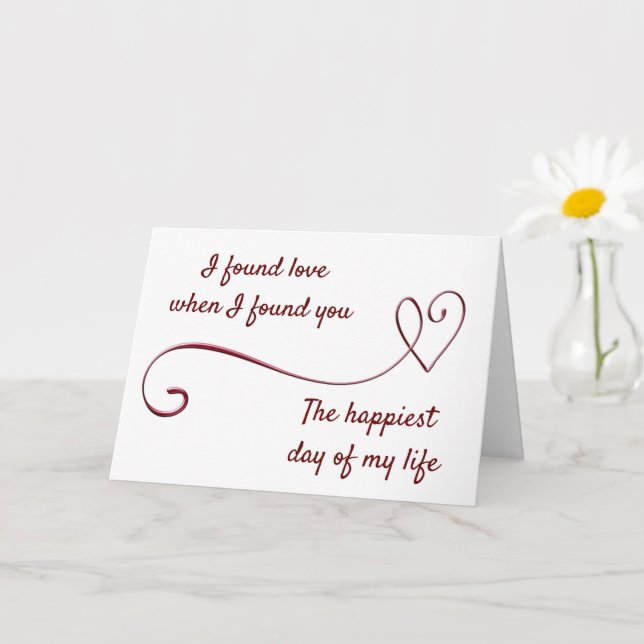 **VOUS MARIEZ "MOI" (JE VOUS AIME) CARTE (Petite plante)