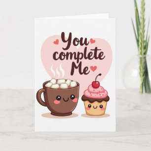 Vous Me Comblez Carte D'amour Mignonne