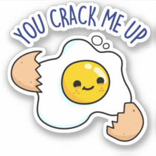 Vous Me Crackez Un Sticker À Pun D'Oeuf Mignonne