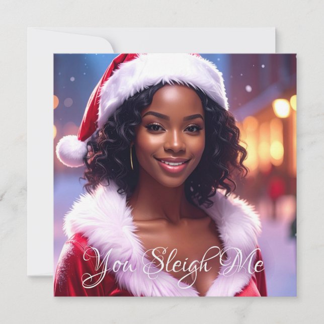 VOUS ME DORMIR - Carte de voeux de Noël pliée (Devant)