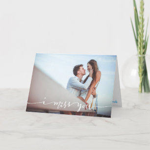 Vous me manquez Carte photo personnalisé