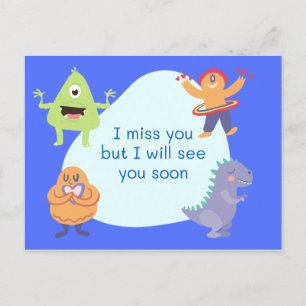 Vous me manquez carte postale