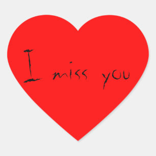 Vous me manquez, Stickers En Forme De Coeur