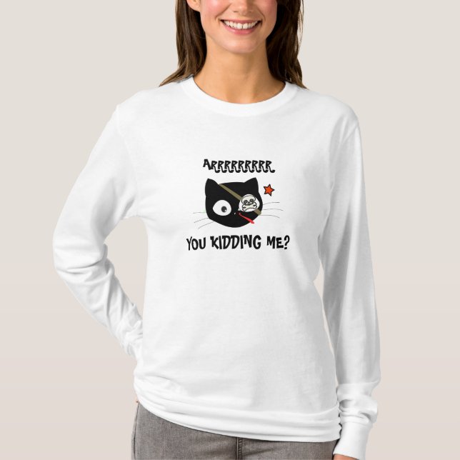 VOUS M'ENDORMIEZ ? T-shirt Pirate Cat (Devant)