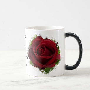 Vous m'épouserez rose rouge Morphing de tasse