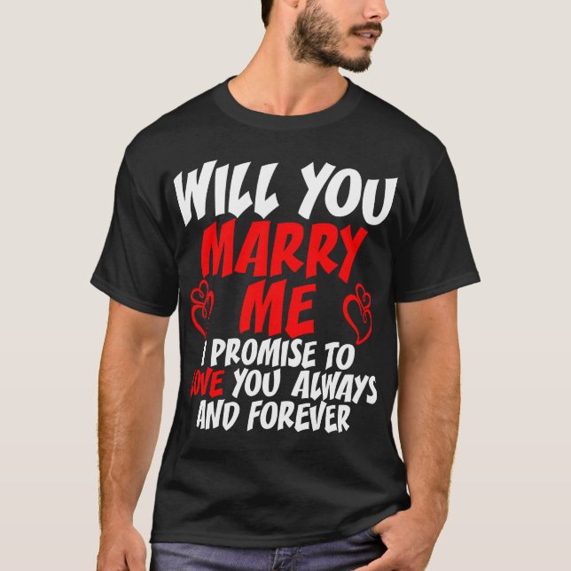 Vous m'épouserez T-shirt (Devant)
