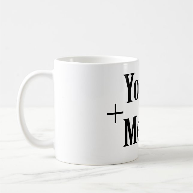 Vous + Moi = Amour Mug (Gauche)
