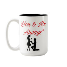 Vous & Moi, Toujours - Mug pour Couple Romantique