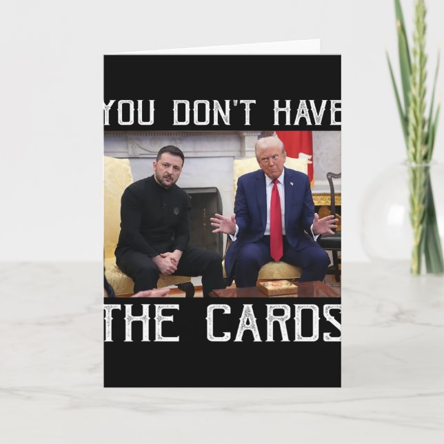Vous n'avez pas les cartes Président Donald Trump  (Devant)