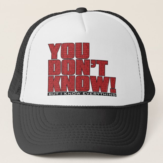 Vous ne connaissez pas le casquette (Devant)