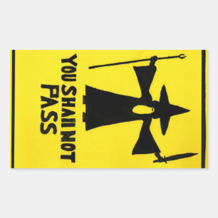 Vous Ne Devrez Pas Passer Sticker