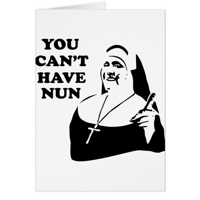 Vous ne pouvez pas avoir la nonne (Devant)