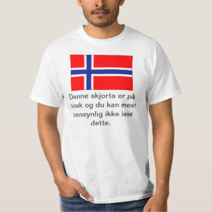 Vous ne pouvez pas lire ce T-shirt norvégien