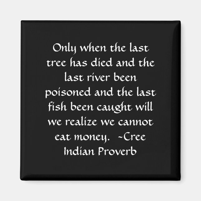 Vous ne pouvez pas manger de l'argent aimant (Devant)