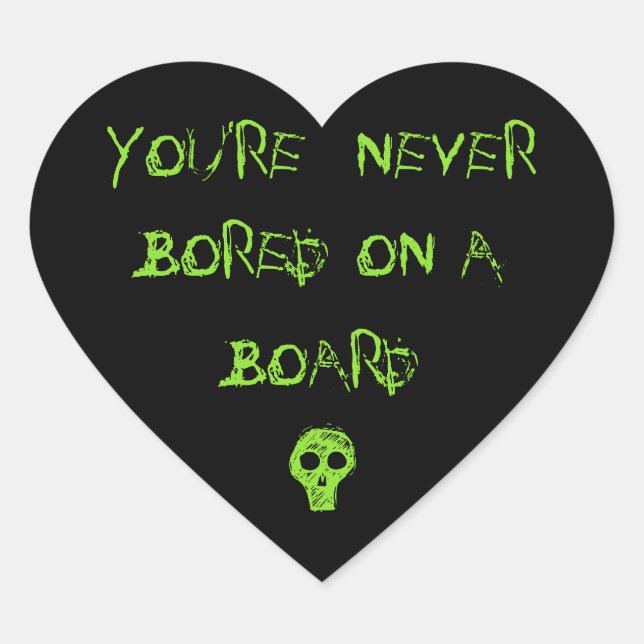 VOUS N'ÊTES JAMAIS EMBARQUÉ À BORD - Stickers Coeu (Devant)