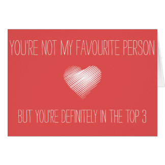 Vous n'êtes pas mon favori, mais vous êtes carte
