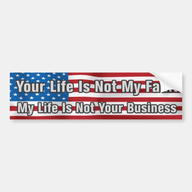 Vous N'Êtes Pas Mon Sticker De Fault Bumper (Devant)