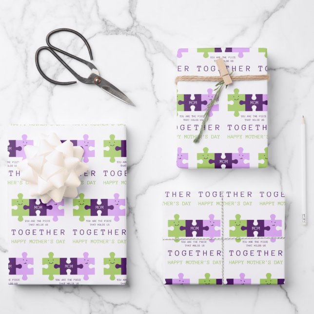 Vous nous tenez ensemble le papier d'enveloppement (Recto)