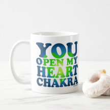 Vous Ouvrez Mon Coeur Chakra White Mug Cadeau Spir