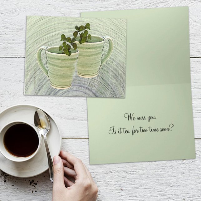 Vous penser Tasses Vertes Menthe Modèle de Photo (Créateur téléchargé)