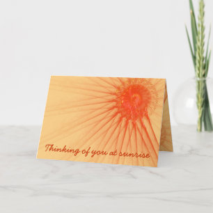 Vous pensez à vous Modèle Rayons de soleil orange