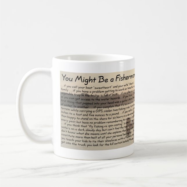 Vous pourriez être une tasse de pêcheur (Gauche)