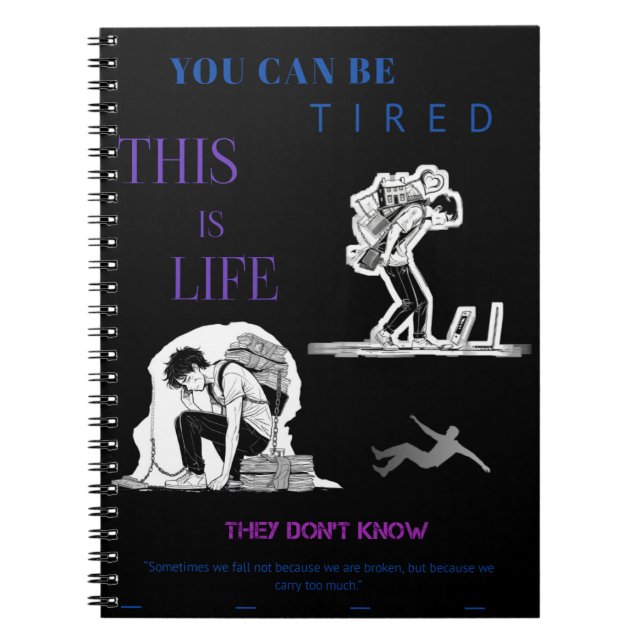 Vous pouvez être fatigué - Cahier photo spirale mo (Devant)