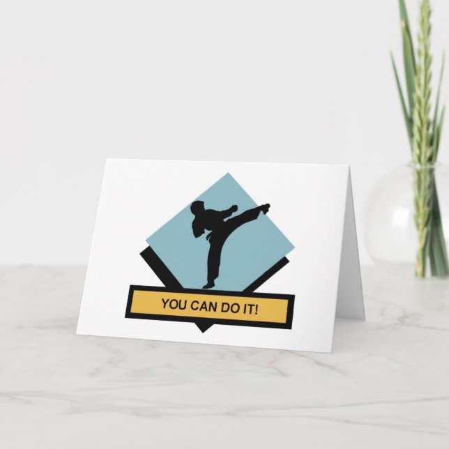 Vous pouvez le faire carte de voeux d'arts (Devant)