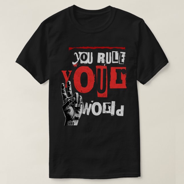 vous réglez votre monde T-Shirt à conception profo (Design devant)