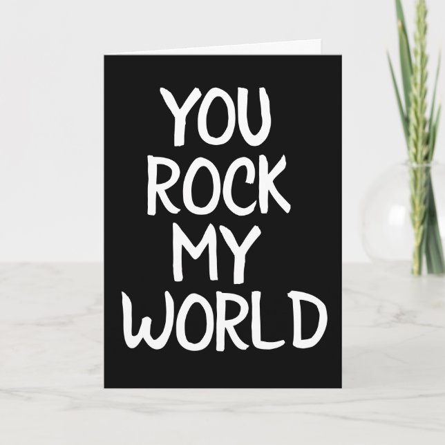 VOUS ROCK MON MONDE AIME VOUS ROMANCE CARTES SURdi (Devant)