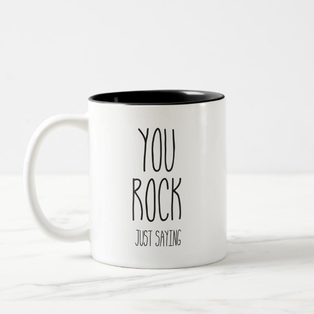 Vous Rock Savez Juste Dire Café Mug (Gauche)