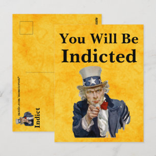 Vous serez inculpé Carte postale