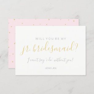 Vous serez ma carte de Jr.Bridesmd - rose de