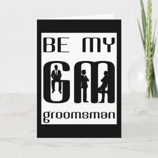 Vous serez ma carte de voeux de Groomsman