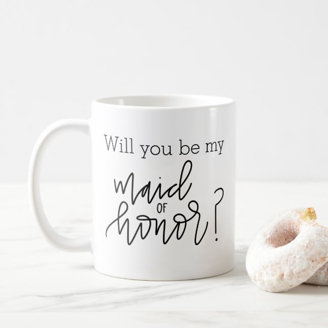Vous serez ma domestique de tasse de calligraphie (Avec donut)