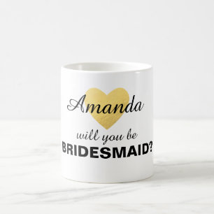 Vous serez ma tasse de coeur d'or de demoiselle