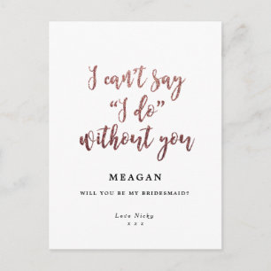 Vous serez mon or rose de boho de carte de