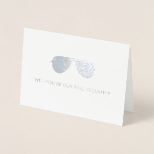 Vous serez notre carte de sécurité d'anneau - noce
