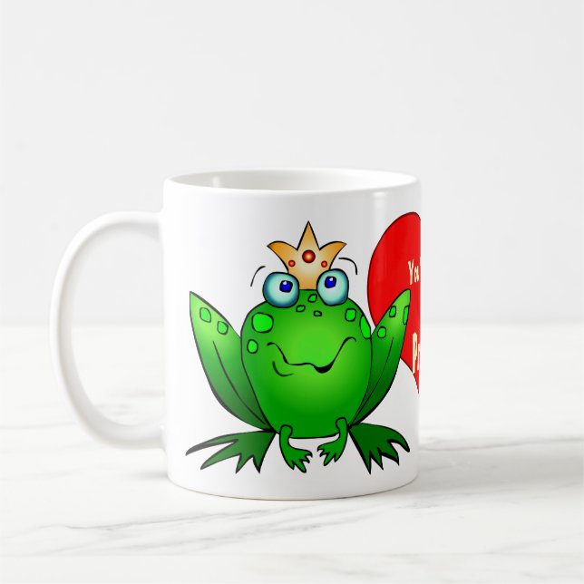 Vous serez toujours ma princesse Cute Frogs Mug (Gauche)
