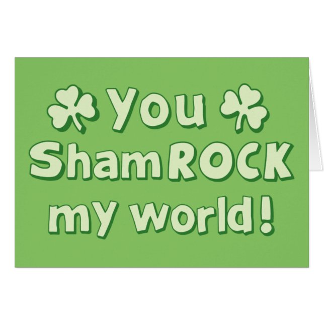 Vous ShamROCK Mon Monde (Devant horizontal)