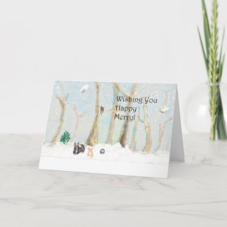 Vous souhaitant un joyeux heureux ! Carte de voeux