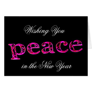 Vous souhaiter la paix dans la nouvelle année