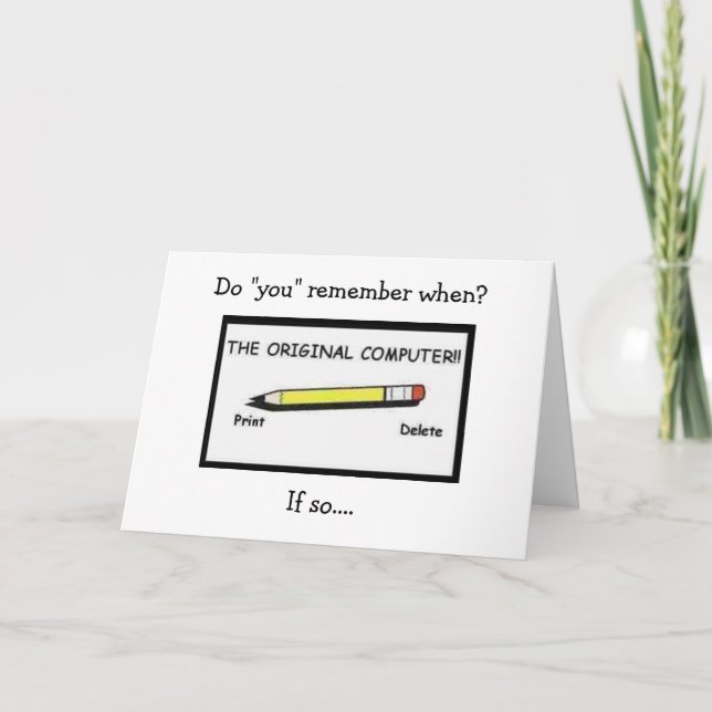 VOUS SOUVENEZ-VOUS DU PENCIL ? SUR LA CARTE DE COL (Devant)